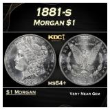 1881-s Morgan Dollar $1 Grades ms64+
