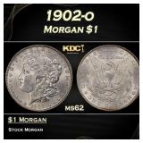 1902-o Morgan Dollar $1 Grades ms62