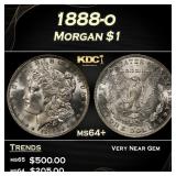 1888-o Morgan Dollar $1 Grades ms64+