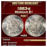 1883-s Morgan Dollar $1 ms62 USCG