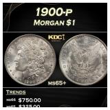 1900-p Morgan Dollar $1 Grades ms65+