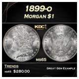 1899-o Morgan Dollar $1 Grades ms65
