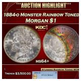 PCGS 1884-o Morgan Dollar Monster Rainbow Toned $1