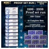 1999-2008 Proof Set Run - 109 Coins, Full 50 State