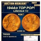 1944-d Lincoln Cent TOP POP! 1c ms68 rd SEGS