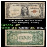 1935A $1 Silver Certificate Hawaii WWII Emergency