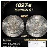 1897-s Morgan Dollar $1 ms65+ SEGS