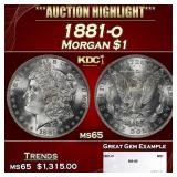 1881-o Morgan Dollar $1 ms65 SEGS