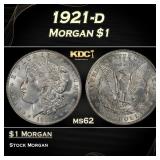1921-d Morgan Dollar $1 Grades ms62