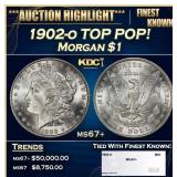 1902-o Morgan Dollar TOP POP! $1 ms67+ SEGS