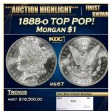1888-o Morgan Dollar TOP POP! $1 ms67 SEGS