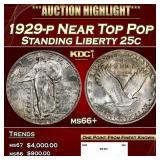 1929-p Standing Liberty Quarter Near Top Pop 25c m