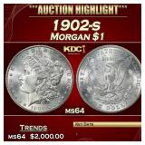 1902-s Morgan Dollar $1 ms64 SEGS