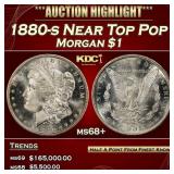 1880-s Morgan Dollar Near Top Pop $1 Grades ms68+