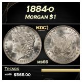 1884-o Morgan Dollar $1 Grades ms66