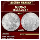 1886-o Morgan Dollar $1 ms62+ USCG