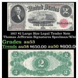 1917 Speelman/White $2 Large Size Legal Tender Not