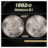 1882-o Morgan Dollar $1 Grades ms64