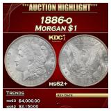 1886-o Morgan Dollar $1 ms62+ USCG