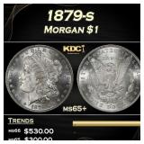 1879-s Morgan Dollar $1 Grades ms65+