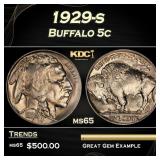 1929-s Buffalo Nickel 5c Grades ms65