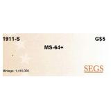 1911-s Gold Indian Half Eagle $5 ms64+ SEGS