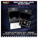 1992-1998 Full Run US Mint Premier Silver Proof Se