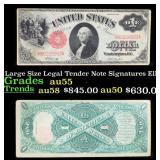 1917 $1 Large Size Legal Tender Note Grades Choice