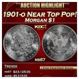 1901-o Morgan Dollar Near Top Pop! $1 ms67 SEGS