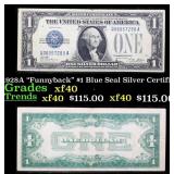 1928A $1 Blue Seal Silver Certificate "Funnyback"