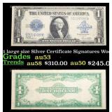 1923 $1 large size Silver Certificate Grades Selec