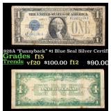 1928A $1 Blue Seal Silver Certificate "Funnyback"