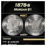 1878-s Morgan Dollar $1 Grades ms65+