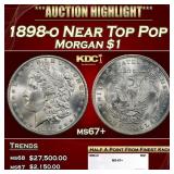 1898-o Morgan Dollar Near Top Pop $1 ms67+ SEGS