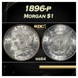 1896-p Morgan Dollar $1 Grades ms64
