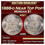 1888-o Morgan Dollar Near Top Pop! $1 ms66 SEGS
