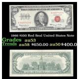 1966 $100 Red Seal United States Note Grades Selec