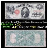 1917 $1 Large Size Legal Tender Note Grades vf++ S