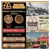 Lincoln Wheat Cent 1c Mixed Roll Orig Brandt McDon