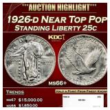 1926-d Standing Liberty Quarter Near Top Pop 25c m