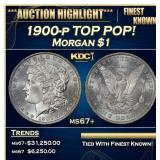 1900-p Morgan Dollar TOP POP! $1 ms67+ SEGS