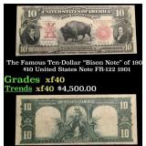 The Famous Ten-Dollar "Bison Note" of 1901 $10 Uni