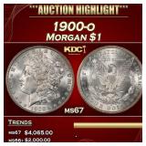 1900-o Morgan Dollar $1 ms67 SEGS