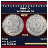 1896-o Morgan Dollar $1 ms63 USCG