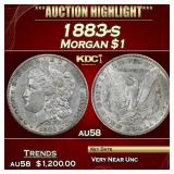 1883-s Morgan Dollar $1 au58 SEGS
