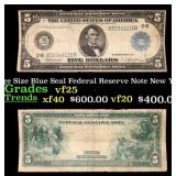 1914 $5 Large Size Blue Seal Federal Reserve Note