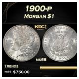 1900-p Morgan Dollar $1 Grades ms66