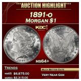 1891-o Morgan Dollar $1 ms64+ SEGS