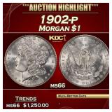 1902-p Morgan Dollar $1 ms66 SEGS