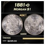 1881-o Morgan Dollar $1 Grades ms64